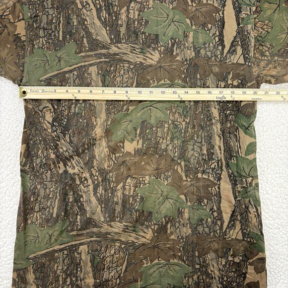 Vtg Trebark Camo T shirt Mens XL Short Sleeve USA Single Stitch Ace Sportswear - Picture 6 of 7